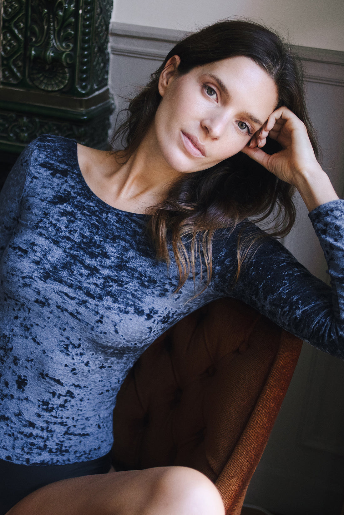 Henri velours frappé