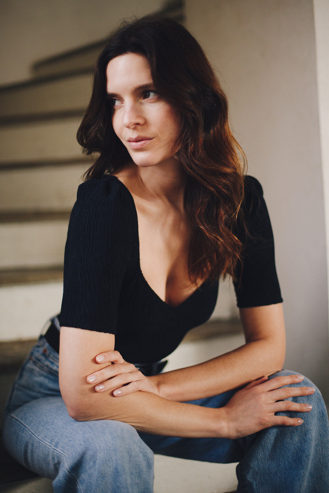 Maria jersey gaufré