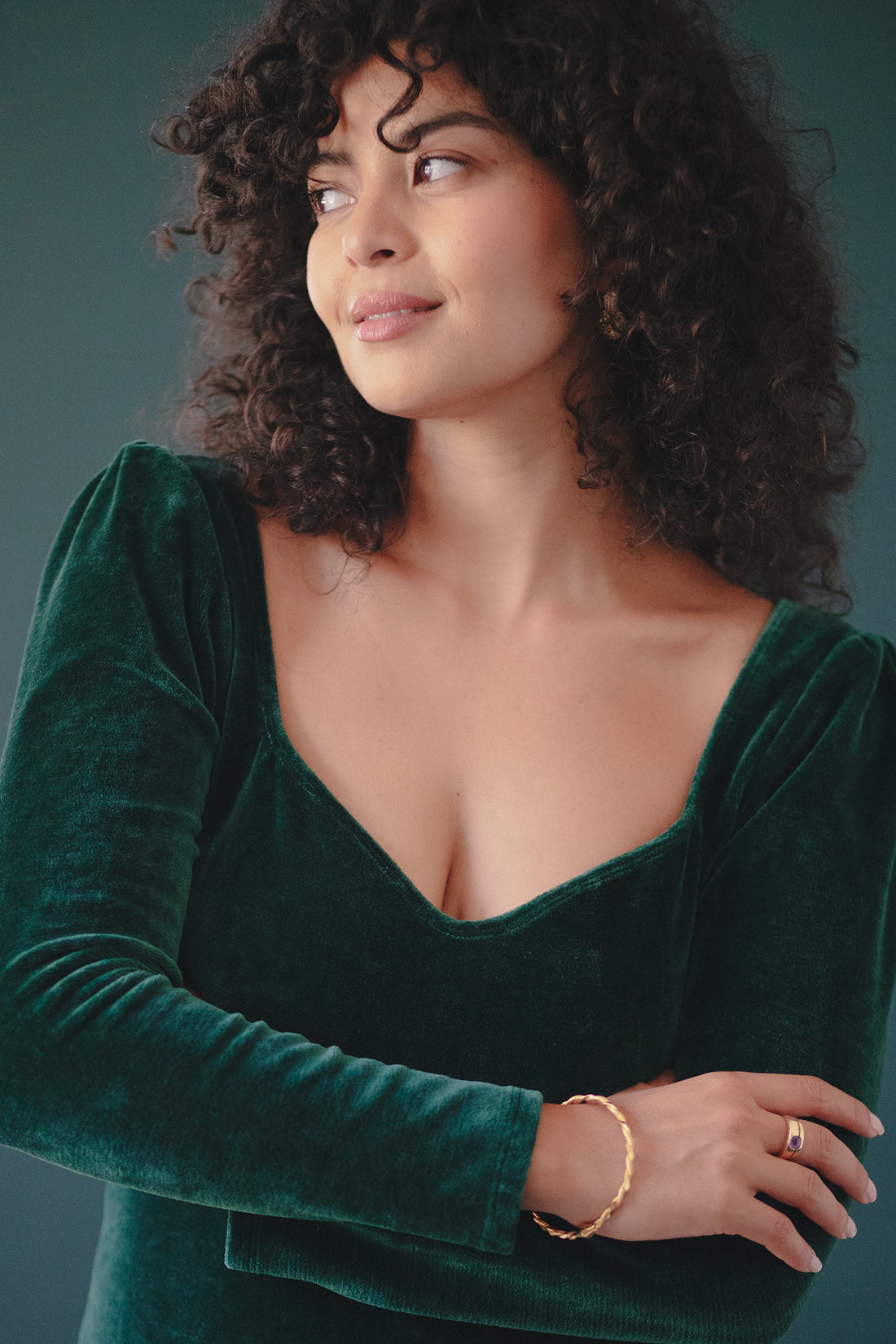 Maria velours émeraude