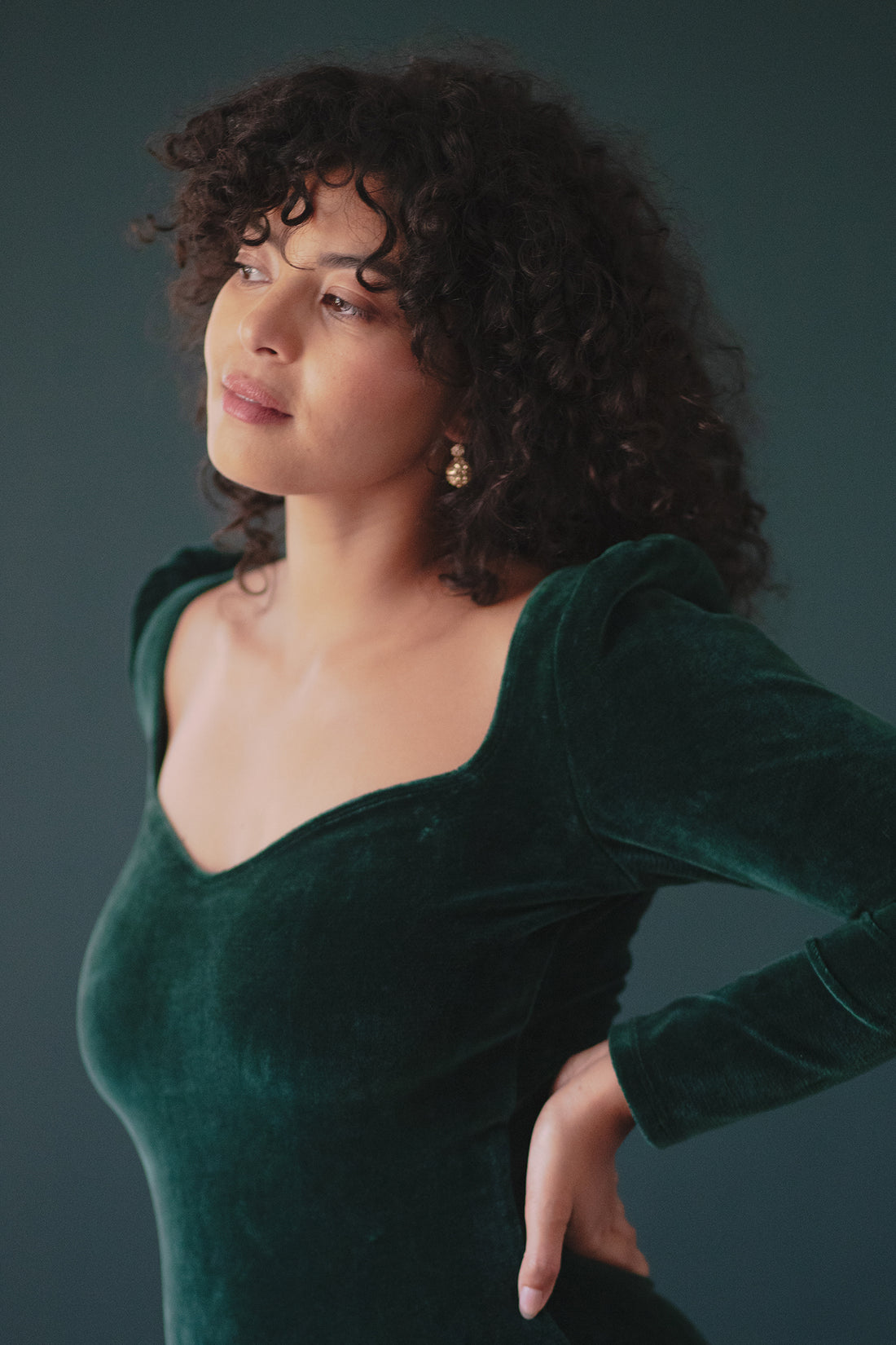 Maria velours émeraude