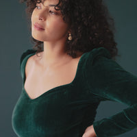 Maria velours émeraude