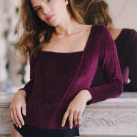 Alma velours prune - XS (Seconde main)