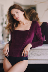 Alma velours prune - S (Seconde main)